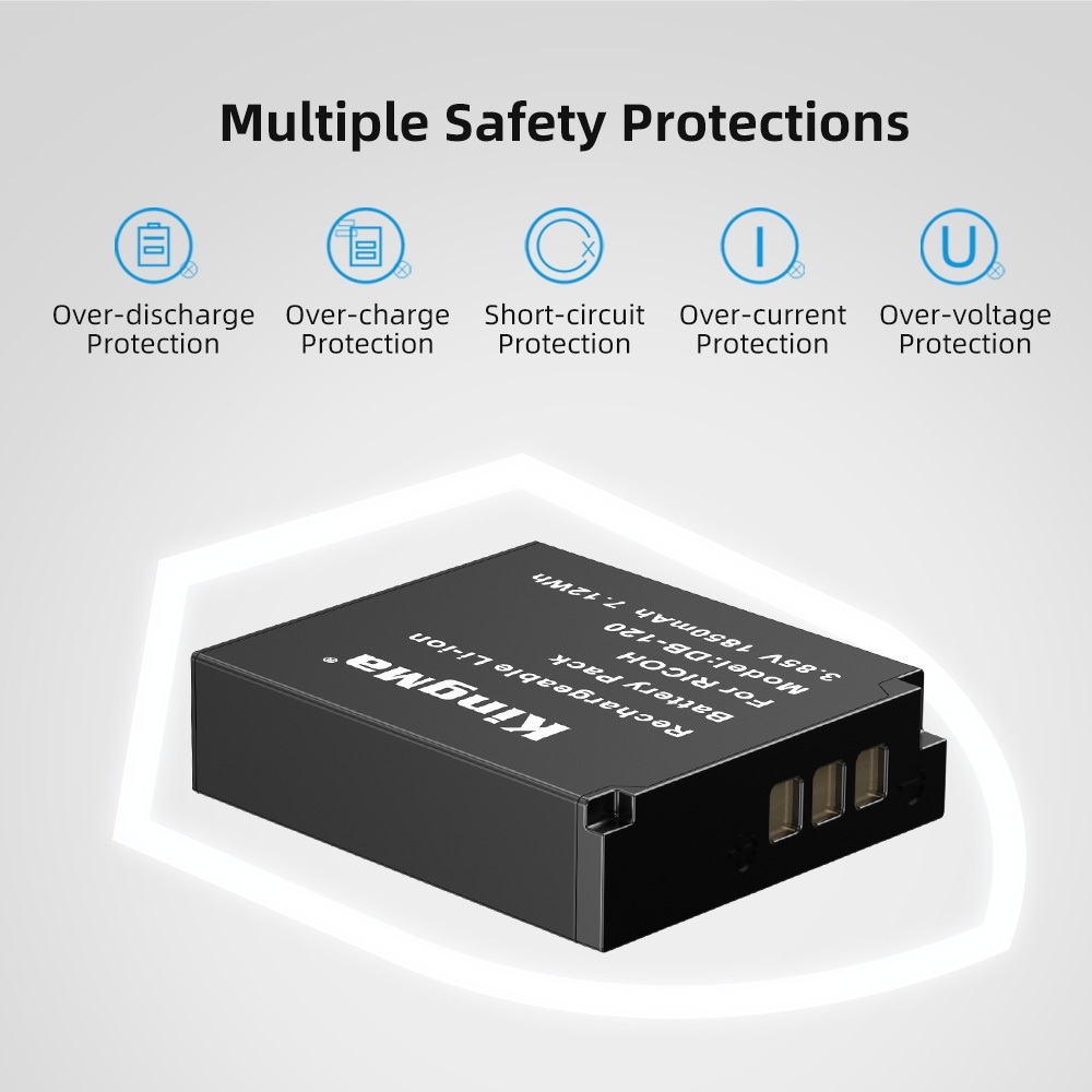 KingMa DB-120 1850mAh Battery / Charger / Charger Kit (For Ricoh GR IV)