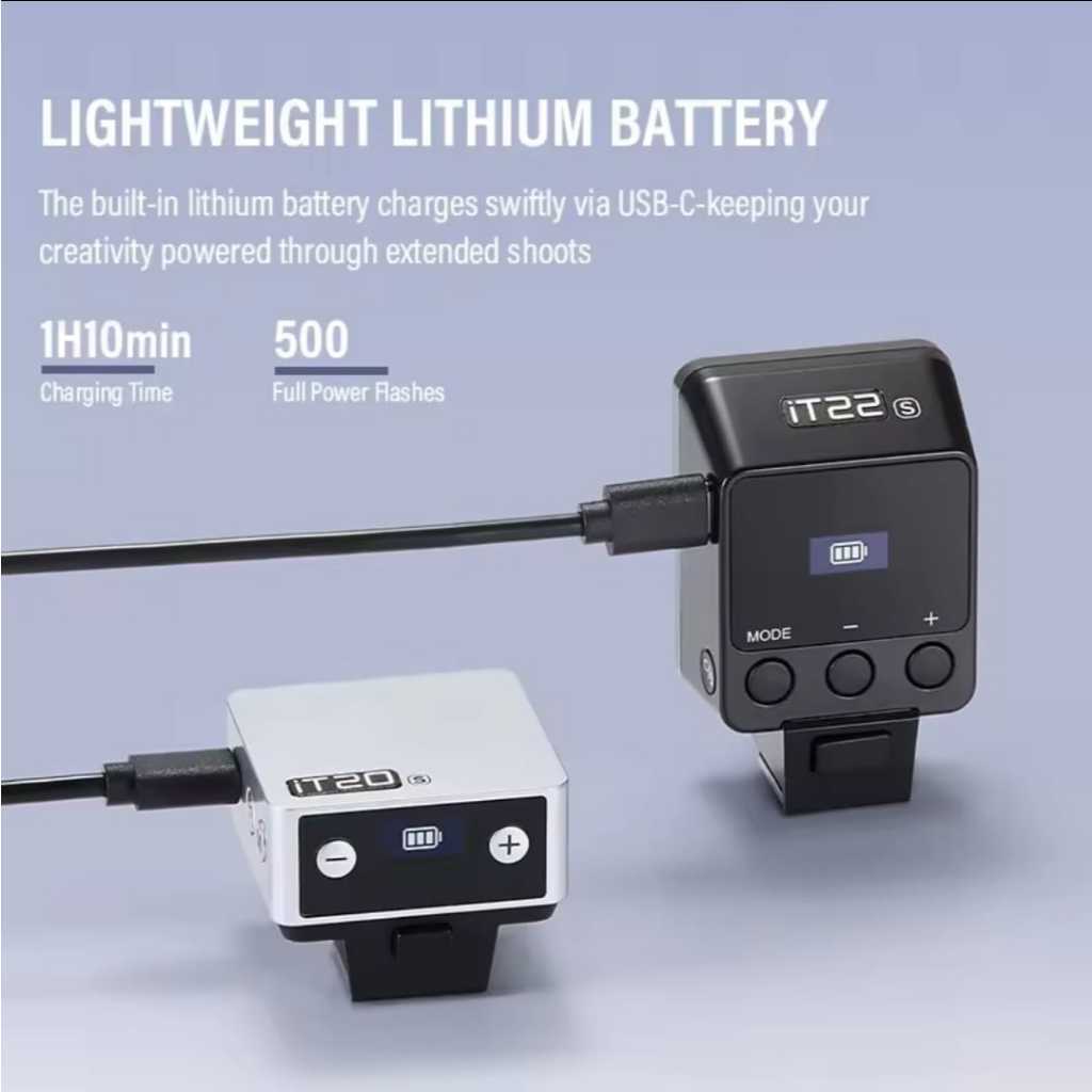 Godox iT20 / iT22 iFlash TTL Camera Flash (Black / Silver) (Canon / Fujifilm / Nikon / Olympus / Sony Mount)