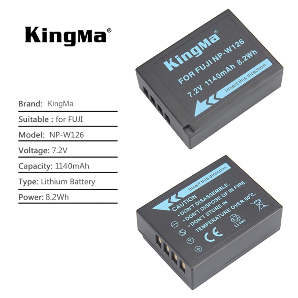 KingMa NP-W126 Battery / Battery with Type-C Port (For Fujifilm)