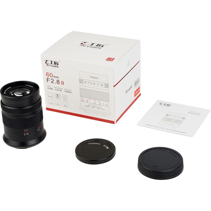 7Artisans 60mm F/2.8 II Macro APS-C Lens (E / X / Z Mount)
