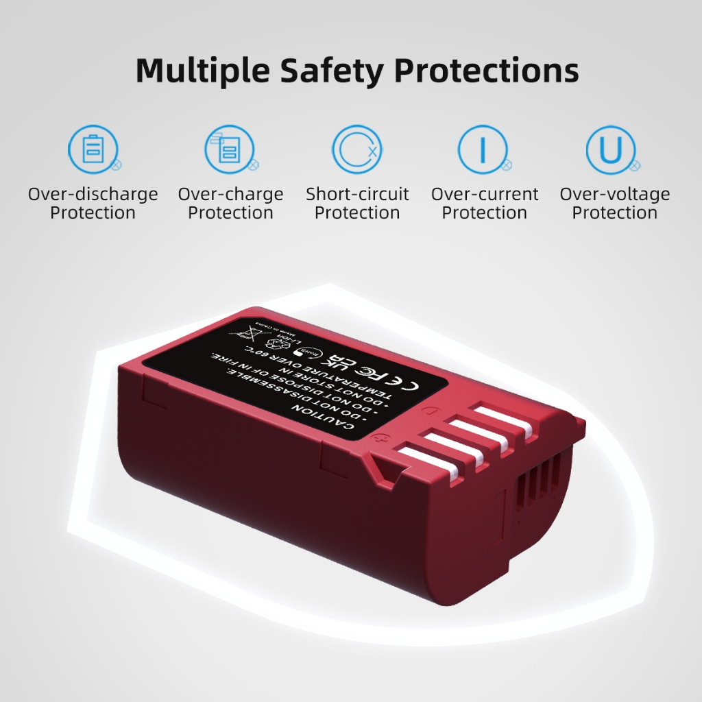 KingMa DMW-BLK22H 2600mAh Battery / Battery with Type-C Port (For Panasonic S5II / S5IIX / GH5II / GH6 / GH7 /G9II / S9)