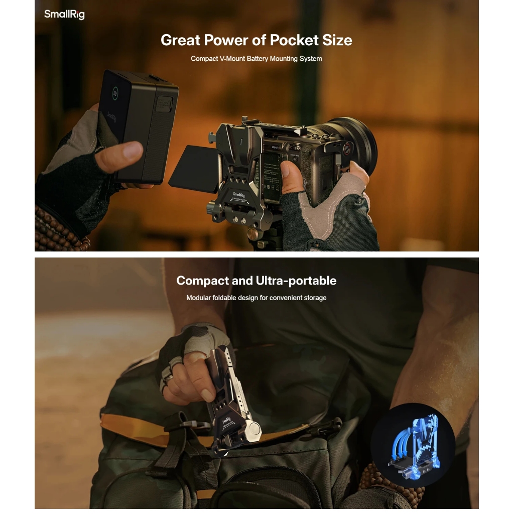 SmallRig V-Mount Battery Mount Plate System (4505 / Compact 4064B / Advance 4063B)