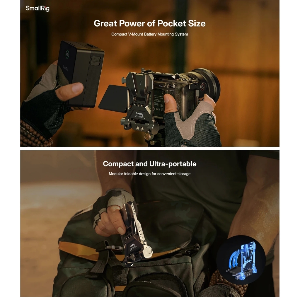 SmallRig V-Mount Battery Mount Plate System (4505 / Compact 4064B / Advance 4063B)