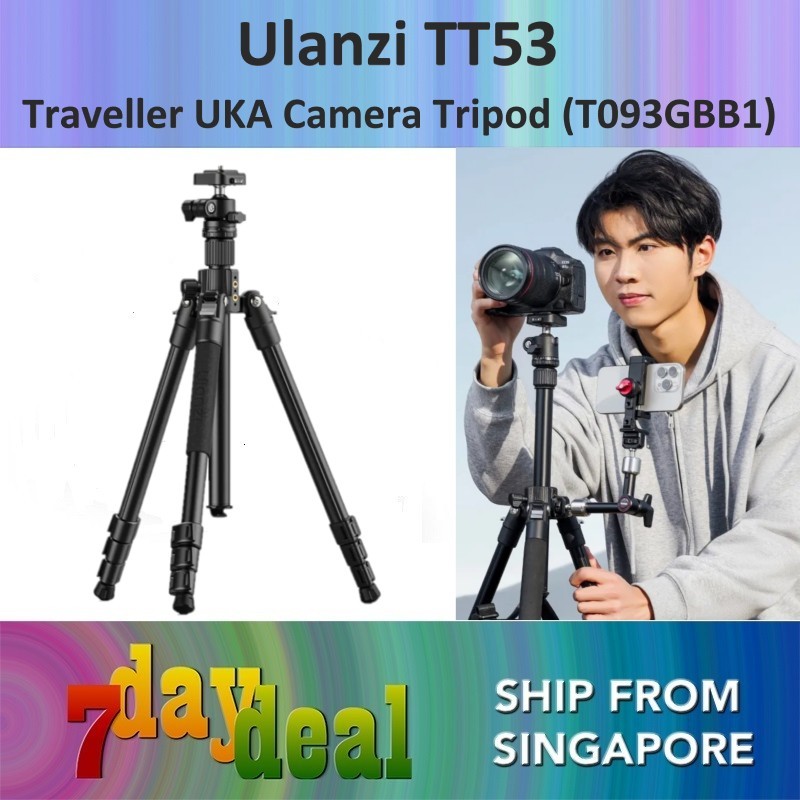 Ulanzi TT53 Traveler UKA 1.8m Camera Tripod (T093GBB1)