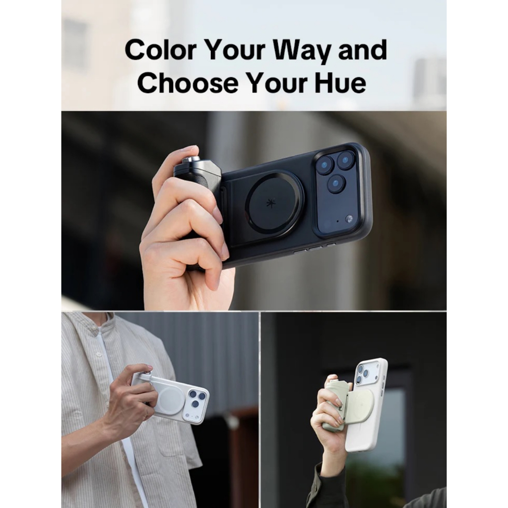 PGYTECH MagCam 2 Phone Grip (Classic Black / Misty Grey)