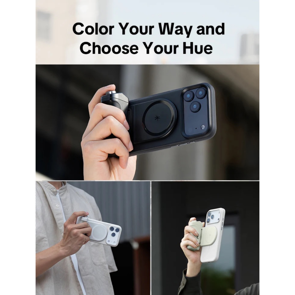 PGYTECH MagCam 2 Phone Grip (Classic Black / Misty Grey)