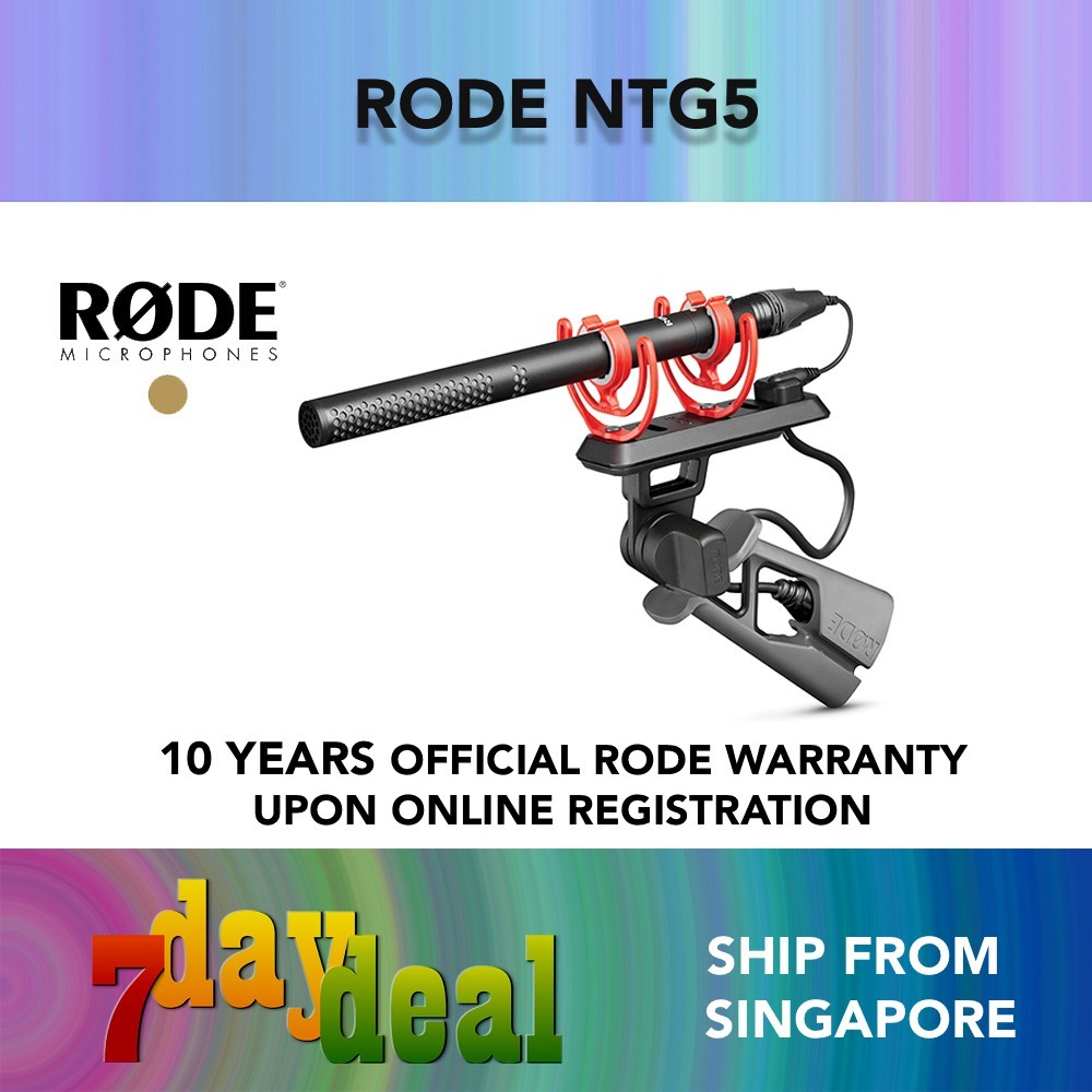 Rode NTG5 Broadcast Shotgun Microphone Location Recording Mic Kit