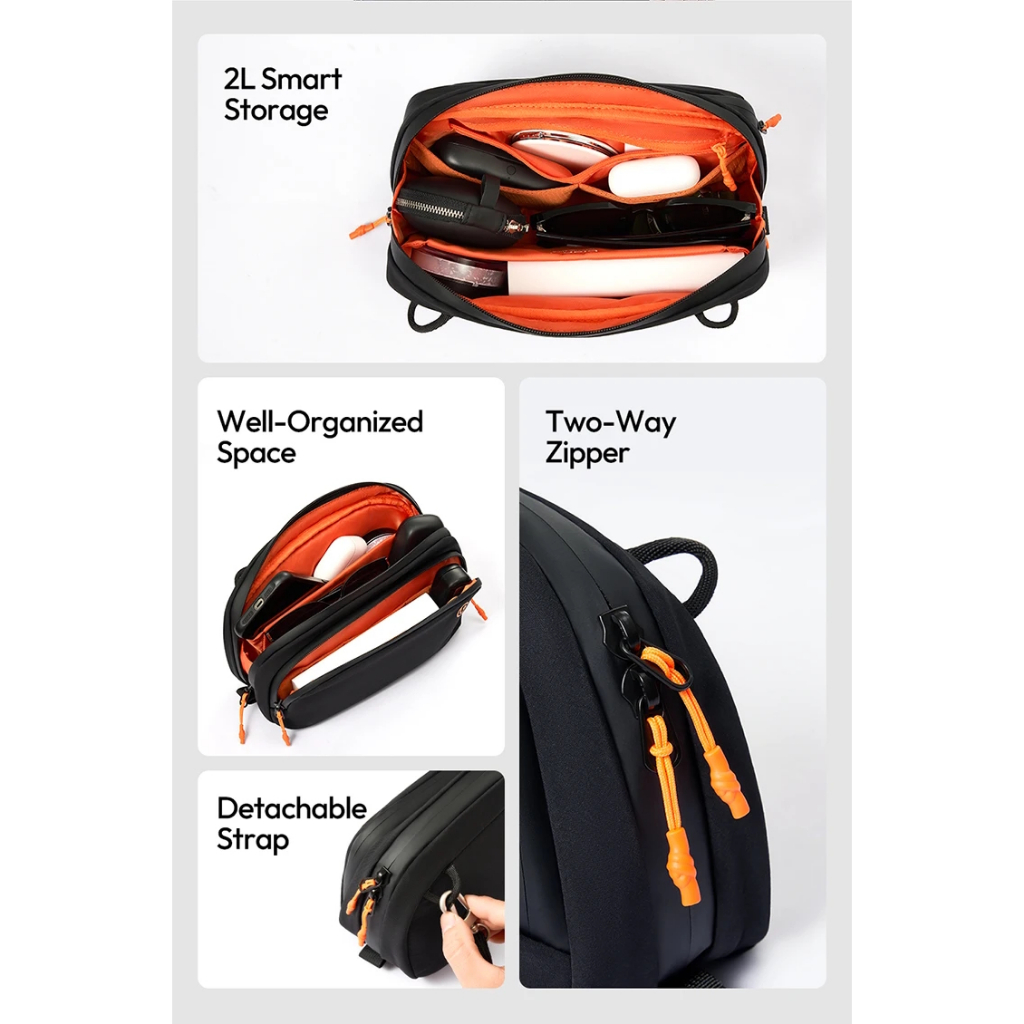 Ulanzi YY08 TechLite Sling Bag 2L (Black B175 or Gray B176)