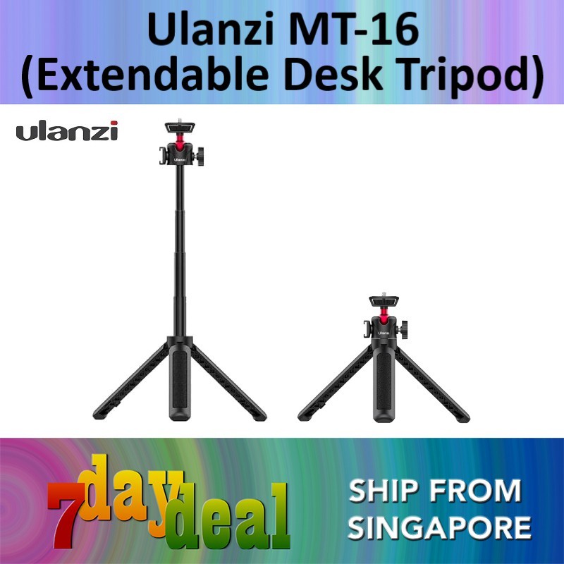 Ulanzi MT-16 Extendable Desktop Tripod Selfie Stick with Ball Head and