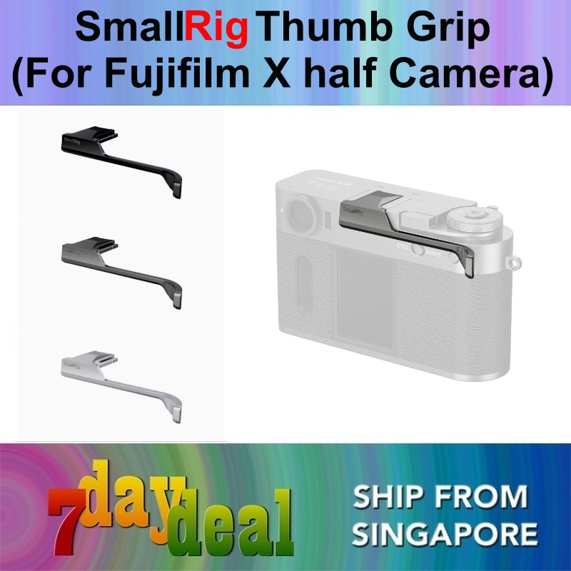 SmallRig Thumb Grip for FUJIFILM X half Camera (Black 5222 / Charcoal Silver 5333 / Silver 5221)