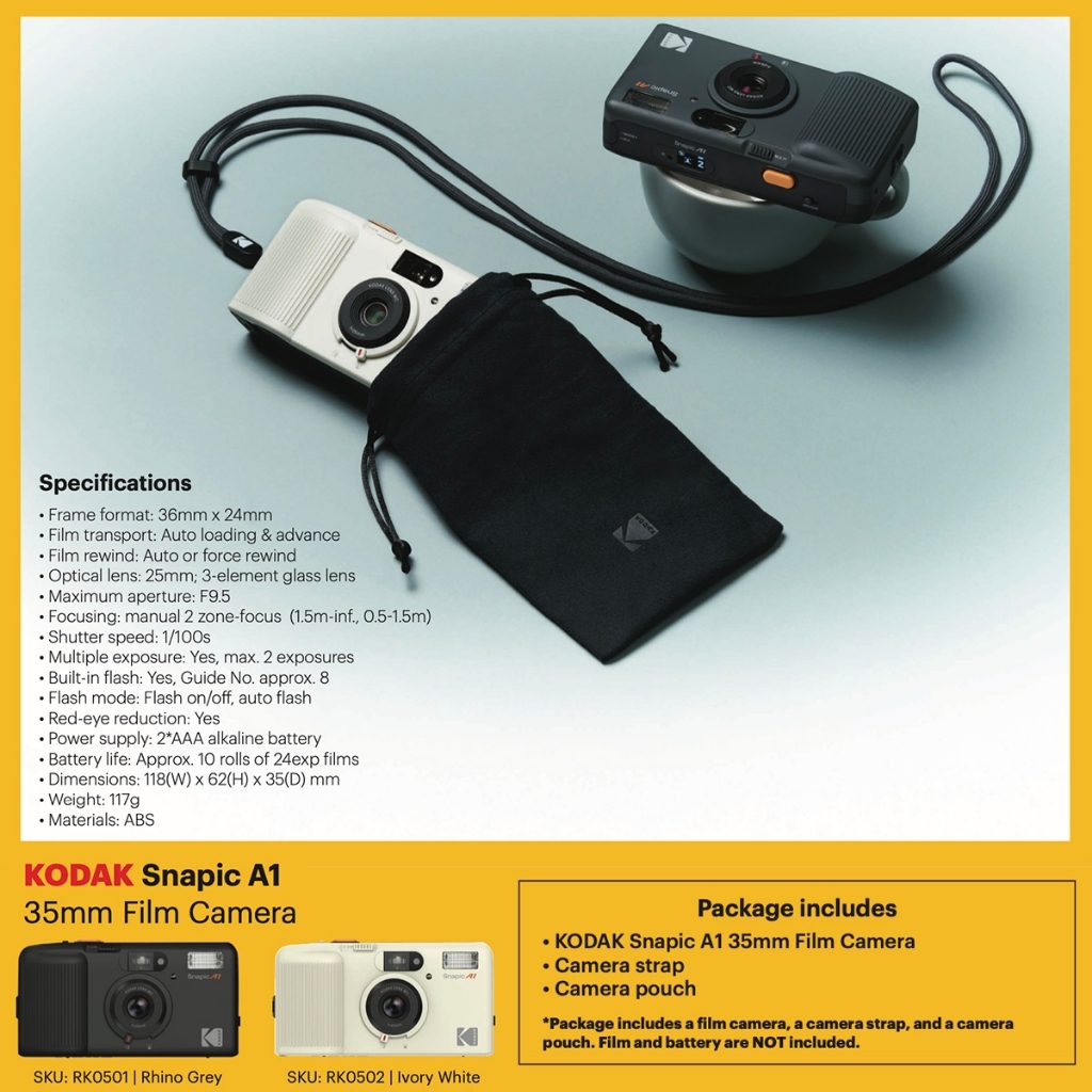 Kodak Snapic A1 35mm Film Camera