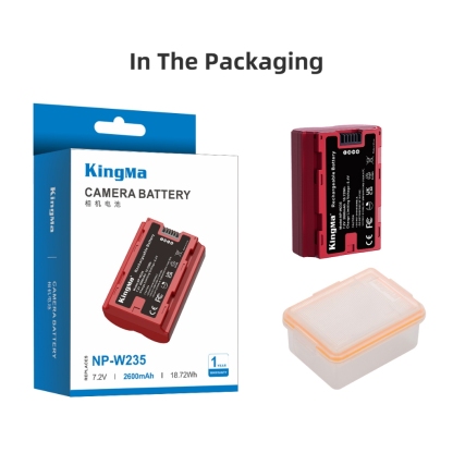 KingMa NP-W235 2600mAh Battery / Battery with Type-C Port / 2400mAh Battery Charger Kit