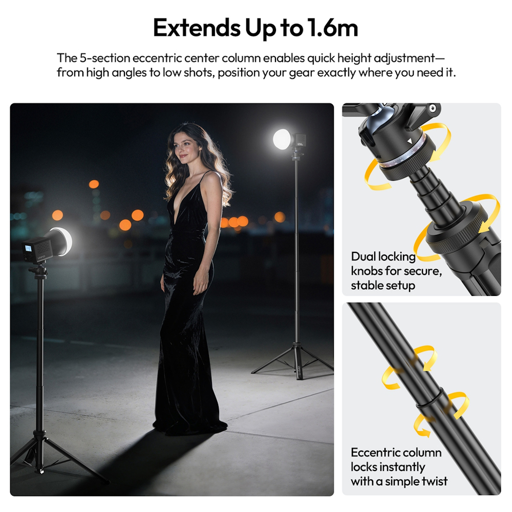 Ulanzi MT93 Auto-Open Tripod with Uka Ball Head (T202)
