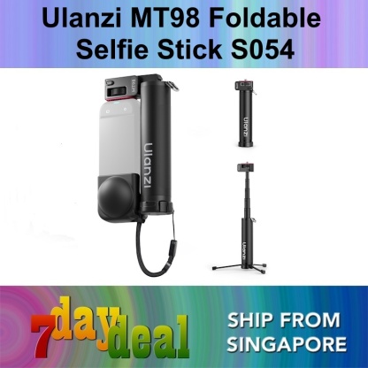 Ulanzi MT98 Foldable Invisible Selfie Stick With Mini Tripod for 360 Camera / Action Camera (S054)