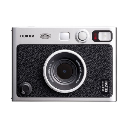 FUJIFILM Instax Mini EVO Hybrid Instant Camera Type C version (Black / Brown)