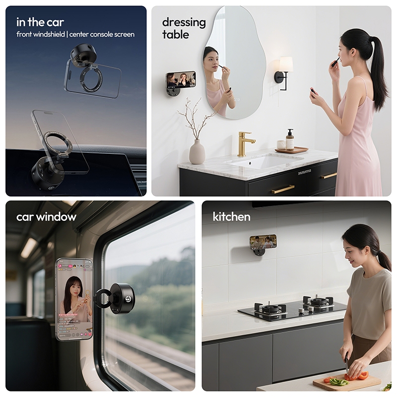 Ulanzi SK-22 Clip-On Electric Suction Cup (Magsafe) Phone Holder M096
