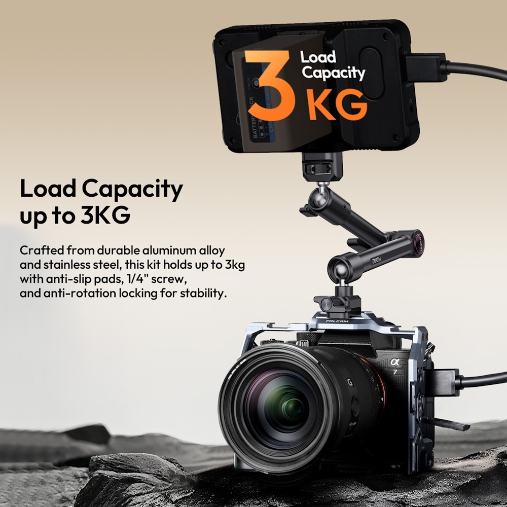 Ulanzi HD02 10 inch Magic Arm Kit with Crab Clamp (T098 / T099)