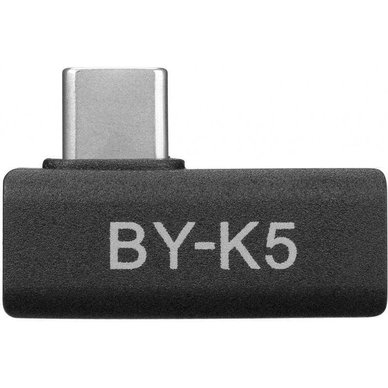 Boya BY-K5 90 Degree Type C (Male) to Type-C (Female) Audio Adapter
