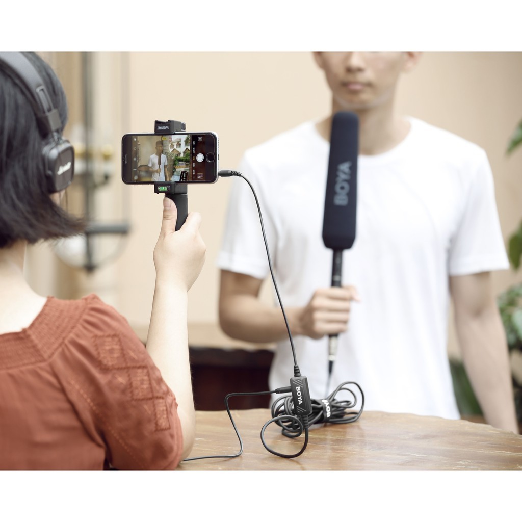 BOYA BY-BCA6 (XLR to 3.5mm TRRS Plug Microphone Cable for Smartphone)