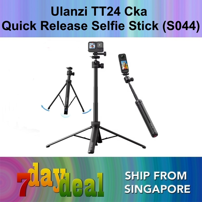 Ulanzi TT24 Cka Quick Release Selfie Stick for Action Camera and Compact Camera (S044)