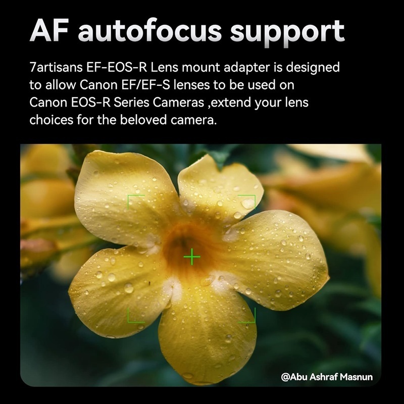 7Artisans Auto Focus EF-RF Mount Adapter (Use Canon EF Lens on Canon RF Camera)