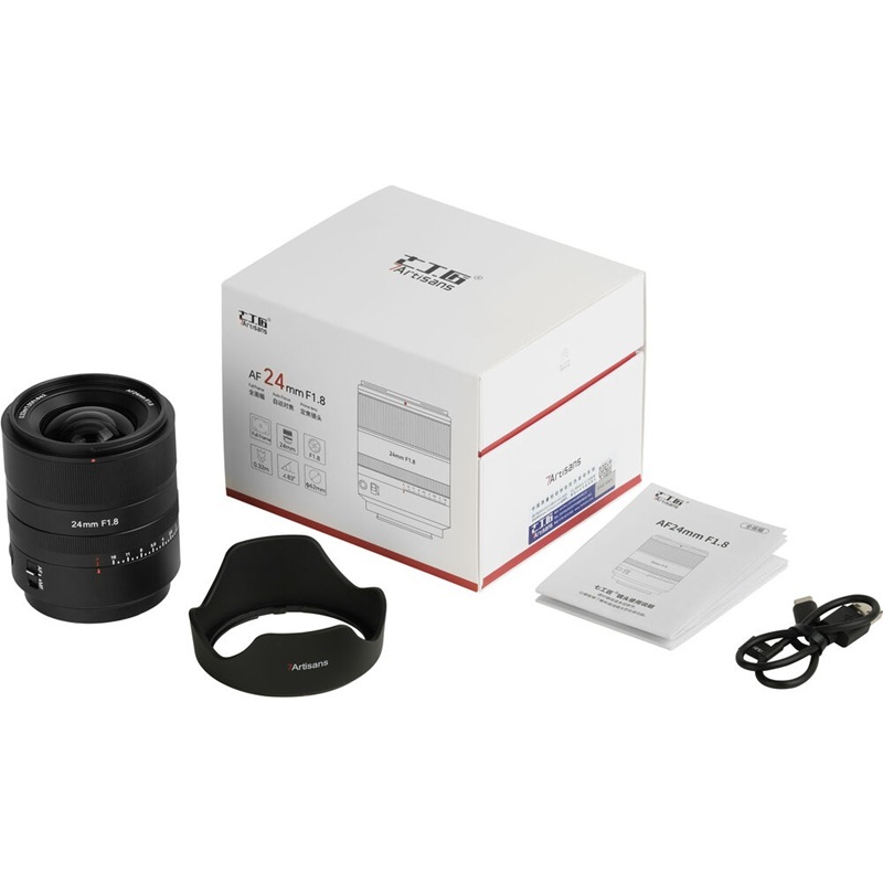 7Artisans AF 24mm F1.8 Full Frame Lens (F1.8) - E
