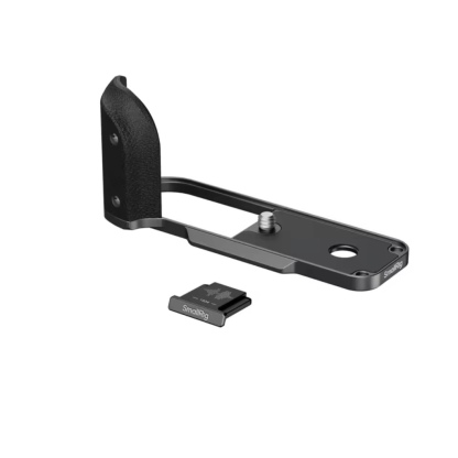 SmallRig L-Shape Mount Plate with Silicone Handle for Fujifilm X half Camera (Black / Charcoal Silver / Silver)