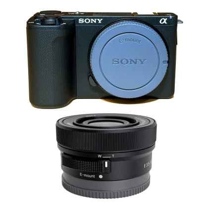 Sony ZV-E10 II Camera (Black / White) + 16-50mm Lens (Black / Silver)