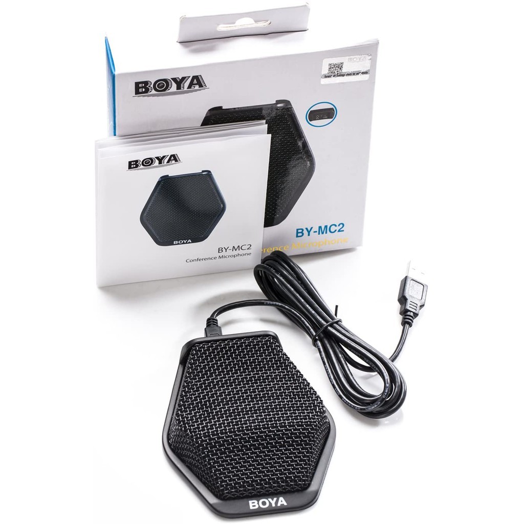 BOYA BY-MC2 USB Conference Microphone (On-desk Microphone for Computer or Devices with USB-A Port)