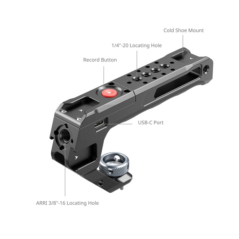 SmallRig Top Handle with REC Record Start / Stop Remote Trigger (ARRI Locating Screw) (4927)