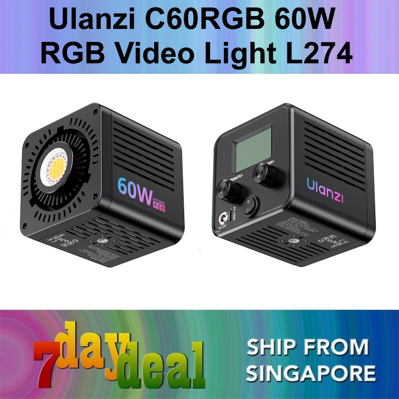 Ulanzi C60RGB C60 RGB WW 60W COB LED Video Light 3300mAh (L274)