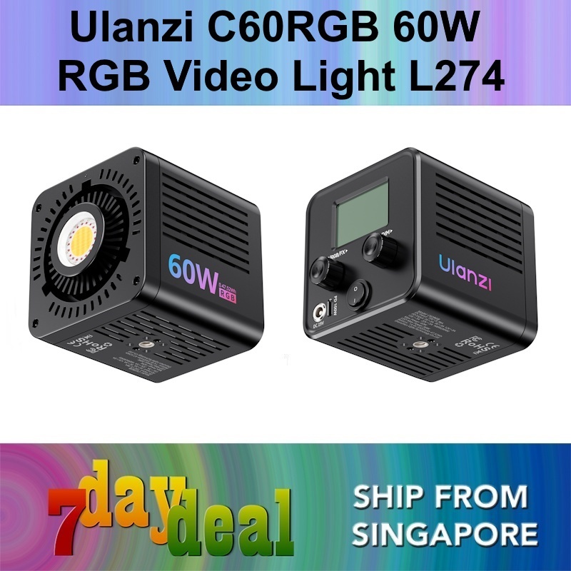 Ulanzi C60RGB C60 RGB WW 60W COB LED Video Light 3300mAh (L274)