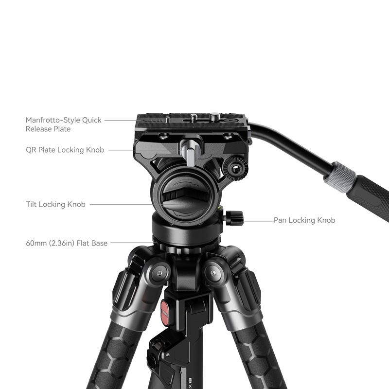 SmallRig x Potato Jet TRIBEX SE Hydraulic Tripod (5305) – 7daydeal