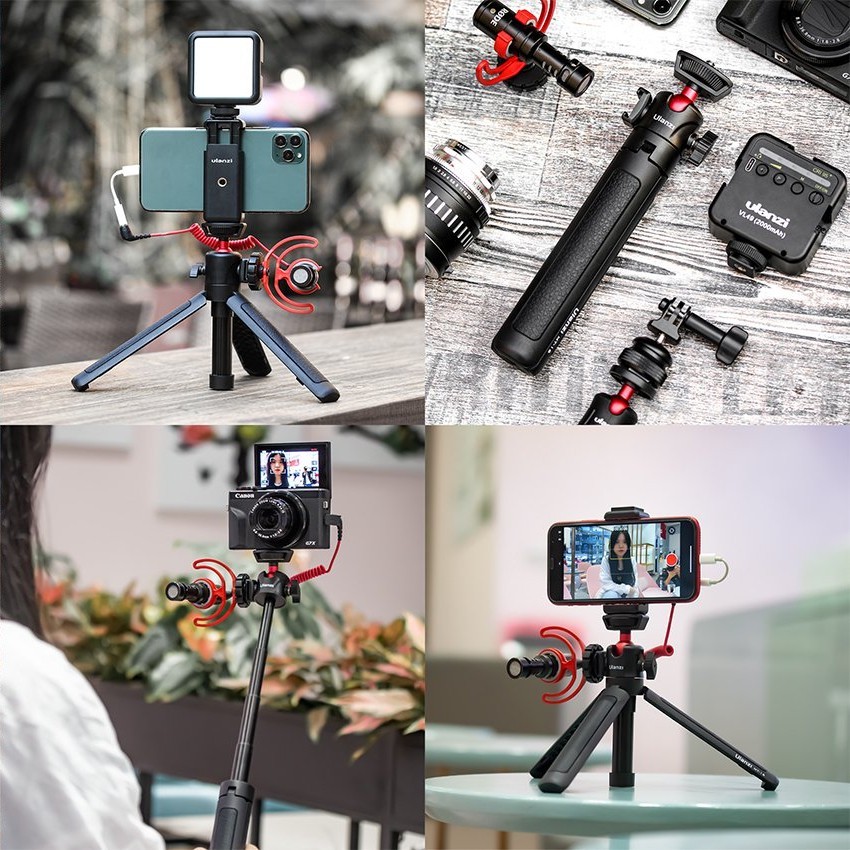 Ulanzi MT-16 Extendable Desktop Tripod Selfie Stick with Ball Head and Cold Shoe Mount