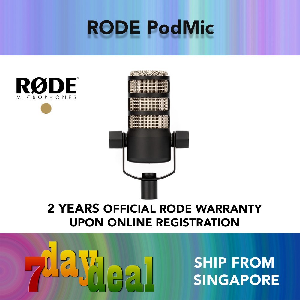 Rode PodMic Broadcast Grade Dynamic Podcasting Microphone