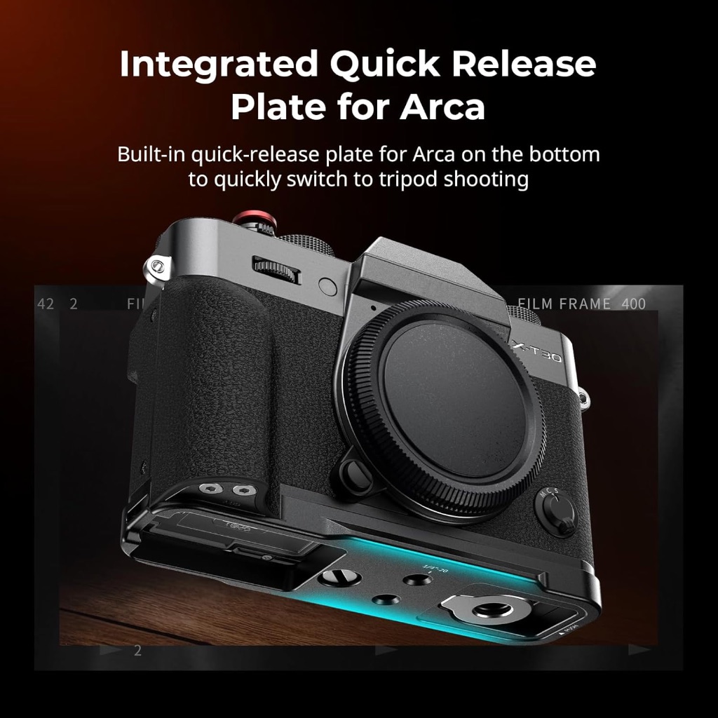 SmallRig L-Shaped Mount Plate For Fuji X-T30 III / X-T30 II / X-T30 (Black 5663 / Charcoal Silver 5665 / Silver 5664)-7daydeal