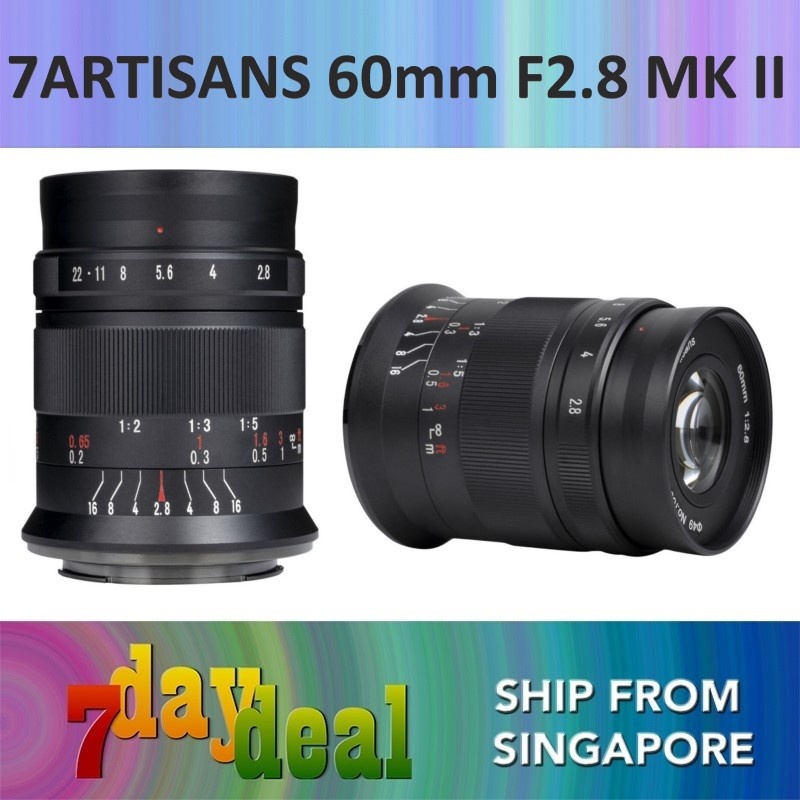 7Artisans 60mm F/2.8 II Macro APS-C Lens (E / X / Z Mount)