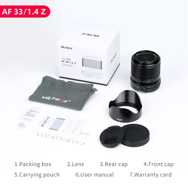 Viltrox AF 33mm F/1.4 APS-C Lens (Z Mount)