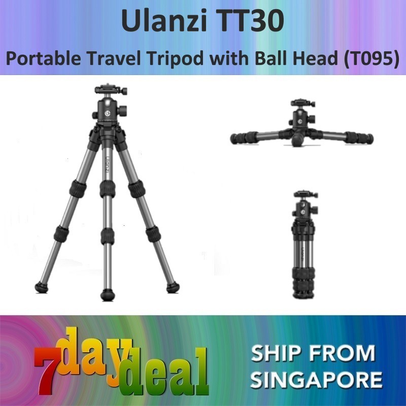Ulanzi TT30 Portable Travel Tripod with Ball Head (T095)