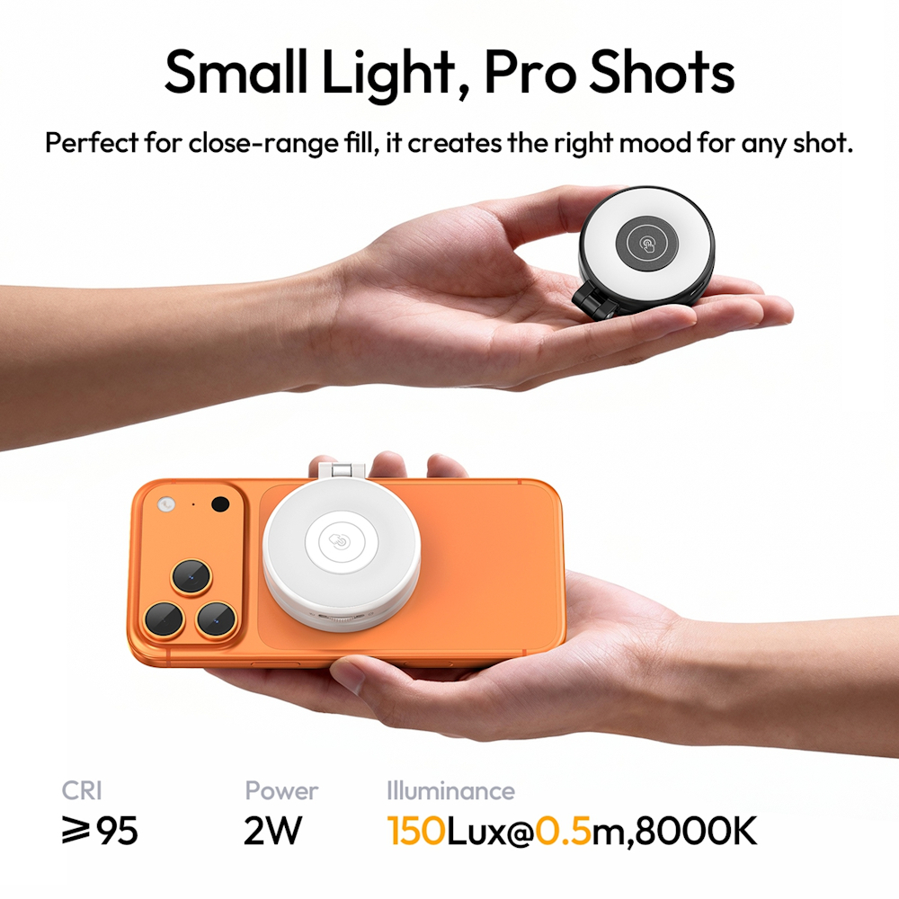 Ulanzi LM21 Magnetic Fill Light (Black L236 / White L237)