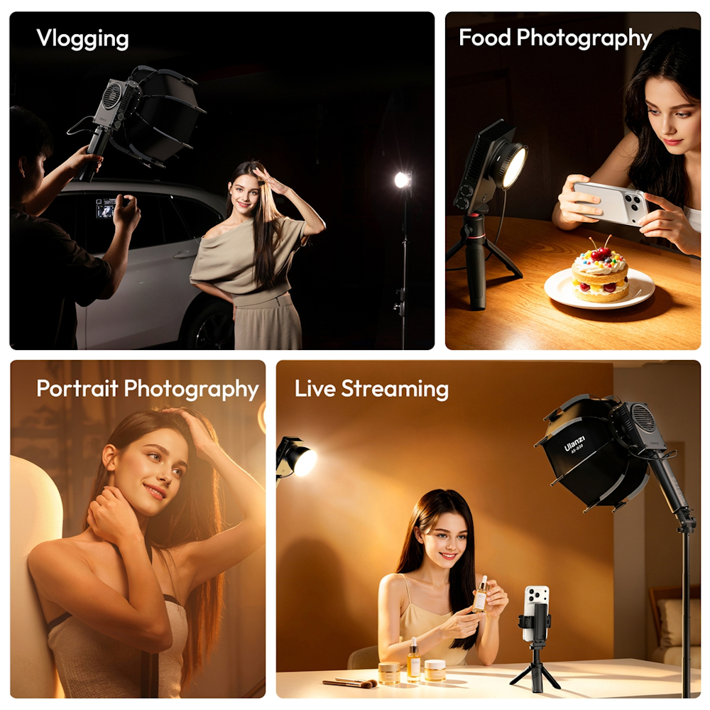 Ulanzi C01 100W Portable Pocket COB LED Video Light (Bi-Color) With Condenser Lens (L252)