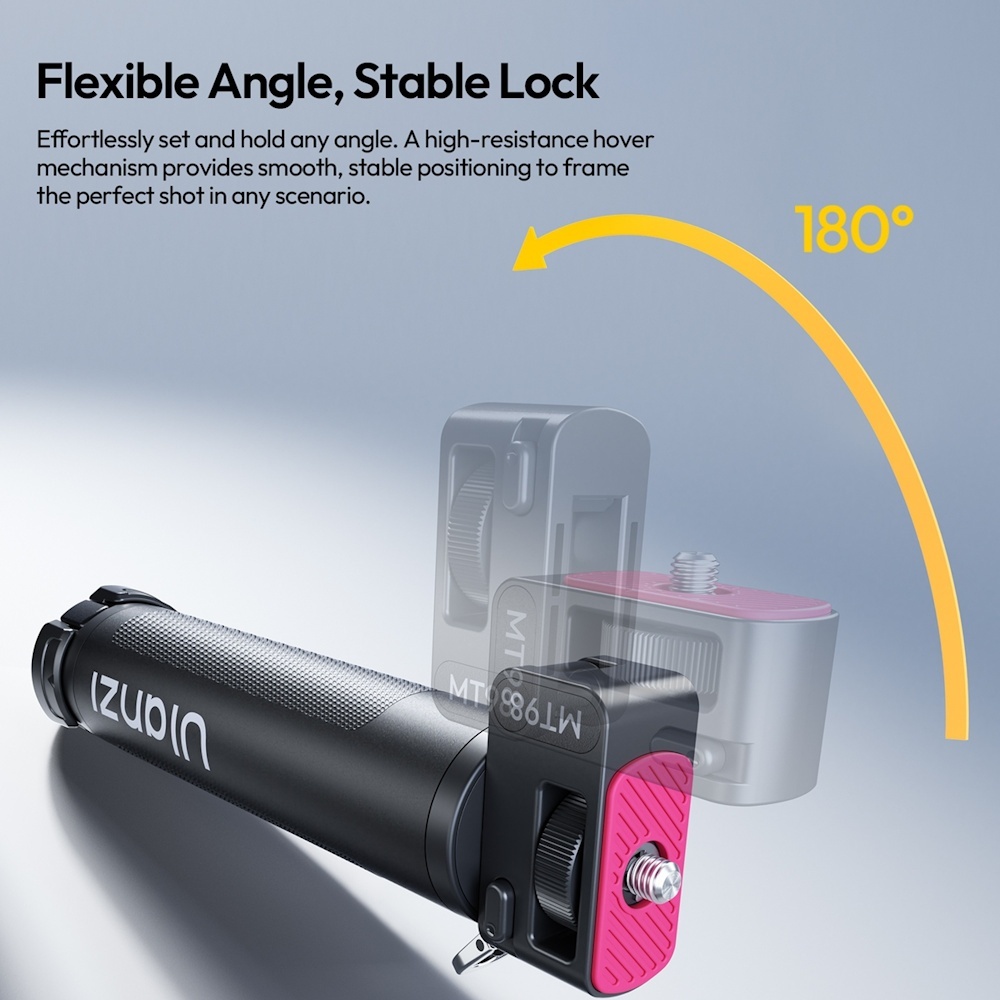 Ulanzi MT98 Foldable Invisible Selfie Stick With Mini Tripod for 360 Camera / Action Camera (S054)