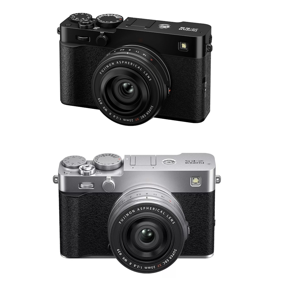 Fujifilm X-E5 Mirrorless Camera Body Only or Kit with XF 23mm F2.8 WR Lens (Black / Silver)