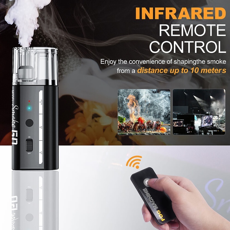 LENSGO 30W HANDHELD FOG MACHINE - Smoke Go (Dry Ice Effects for Photography, Videography, Filming)