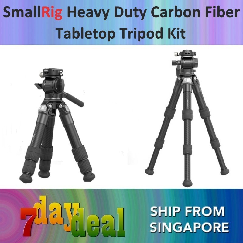 SmallRig Heavy Duty Carbon Fiber Tabletop Tripod Kit (5025)
