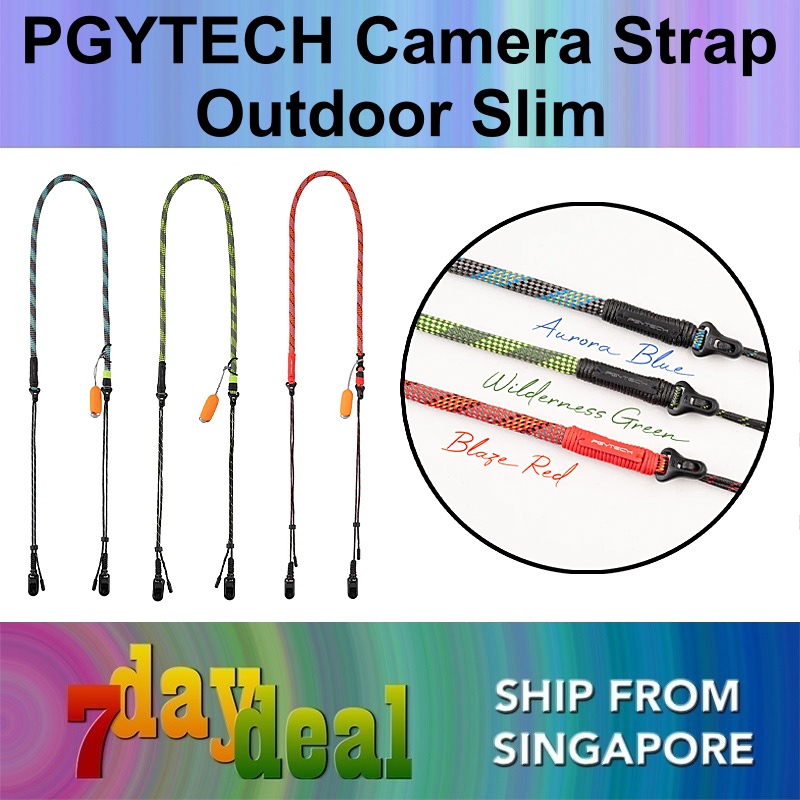 PGYTECH Camera Strap Slim (Outdoor-Aurora Blue / Outdoor-Wilderness Green / Outdoor-Blaze Red)