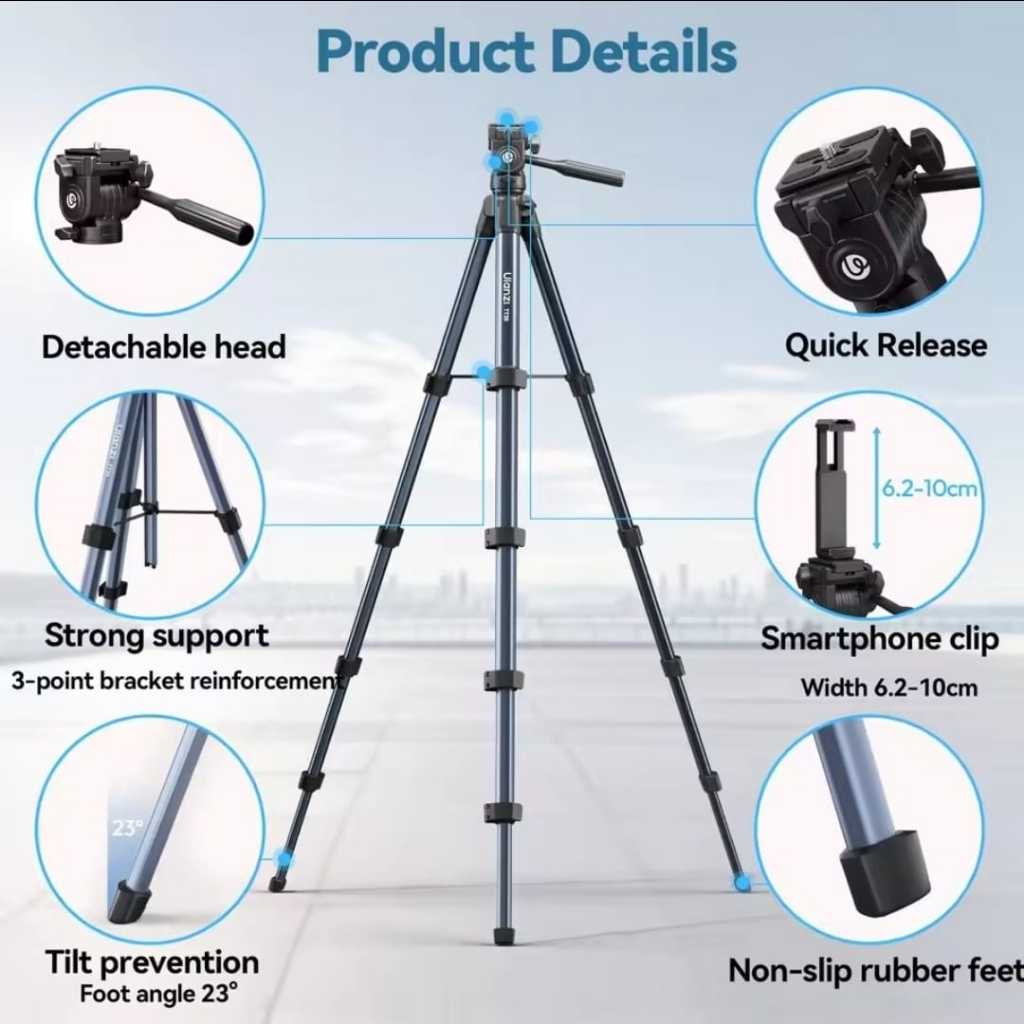 Ulanzi TT39 Video Travel Camera and Phone Tripod (S019)