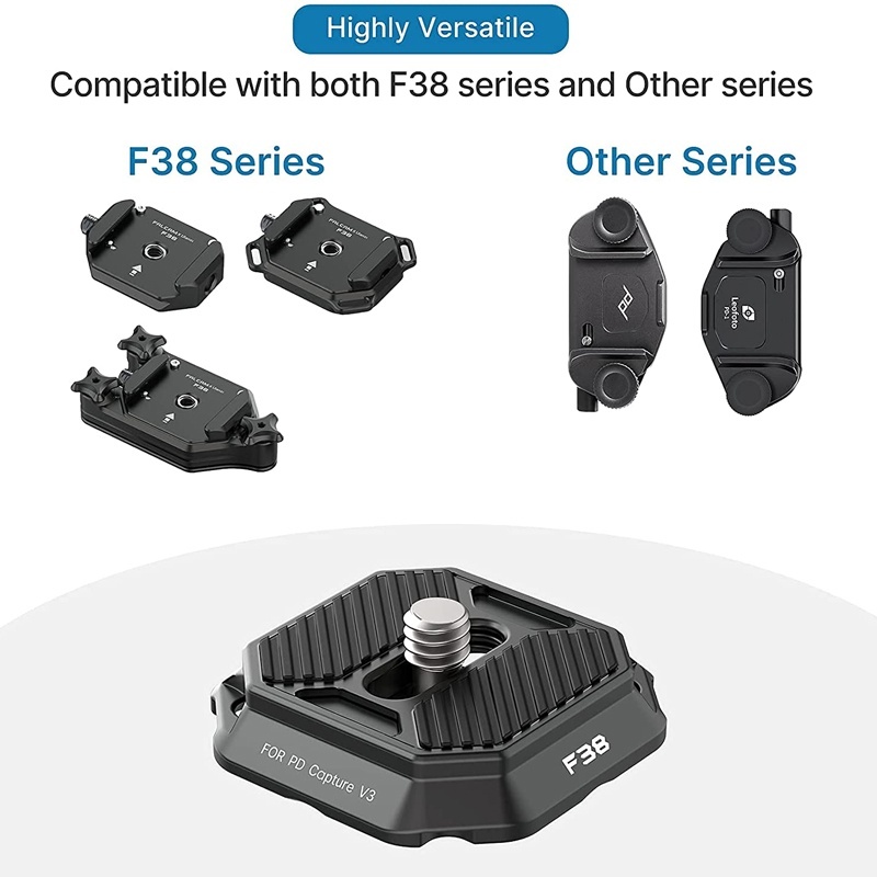 Falcam F38 & PD Quick Release Plate (2465) — Compatible with Peak Design Capture Clip