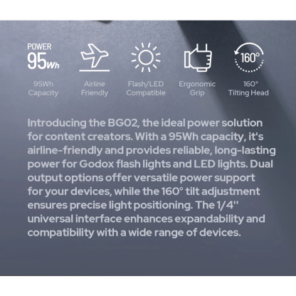 Godox BG02 Battery Grip (For AD200 series / AD300 series / ML series)