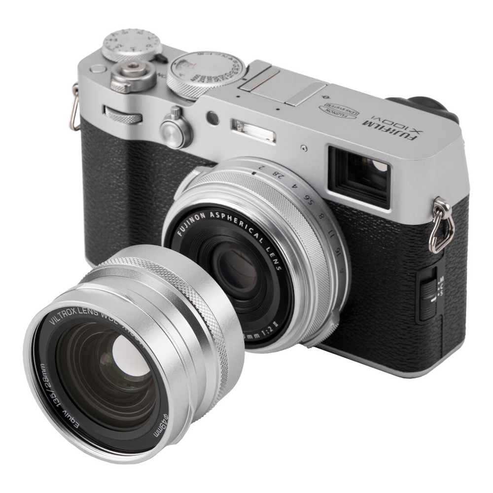 Viltrox WCL-X100VI Wide Conversion Lens for Fujifilm X100 Series Cameras (Black / Silver)